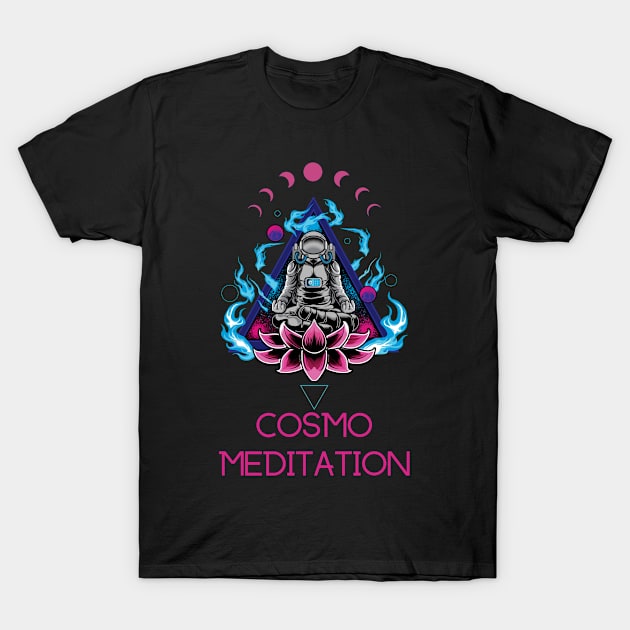 Cosmo Meditation T-Shirt by julia_printshop